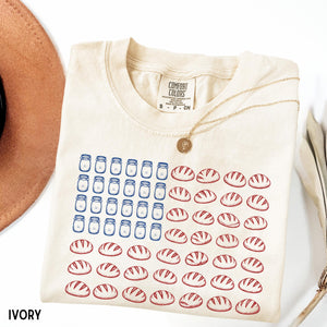 Sourdough American Flag Shirt Bakery Bread Shirt Funny Sourdough Tee Baker Shirt Patriotic Baking Shirt Comfort Colors Tee 1782273697220.jpg