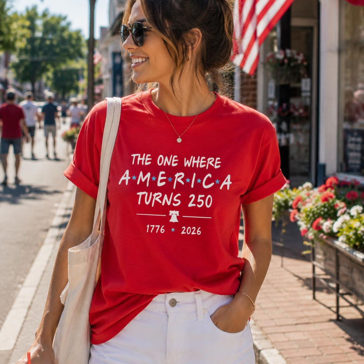 4th Of July Shirt America 250th Anniversary Tee The One Where America Turns 250 Years Tshirt 1776 2026 Usa Shirts Independence Day Shirt 1782286498354.png