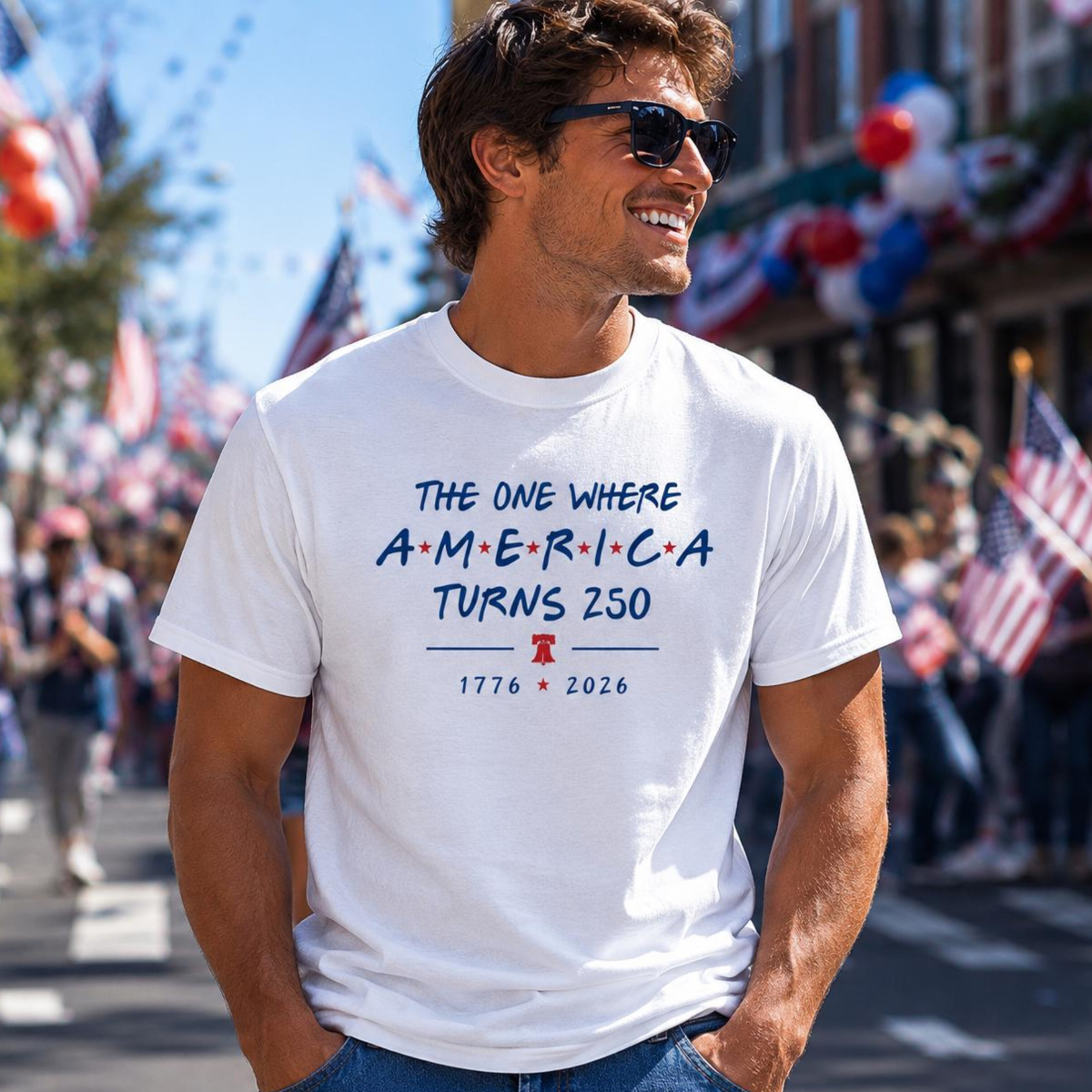 4th Of July Shirt America 250th Anniversary Tee The One Where America Turns 250 Years Tshirt 1776 2026 Usa Shirts Independence Day Shirt 1782286499006.png