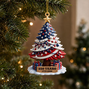 250th Anniversary Ornament 1776 2026 American Flag Christmas Tree Decor Patriotic Holiday Gift Us History Keepsake 250 Years Of America 1782355894561.jpg