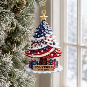 250th Anniversary Ornament 1776 2026 American Flag Christmas Tree Decor Patriotic Holiday Gift Us History Keepsake 250 Years Of America 1782355894592.jpg