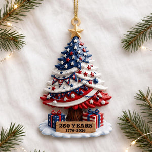 250th Anniversary Ornament 1776 2026 American Flag Christmas Tree Decor Patriotic Holiday Gift Us History Keepsake 250 Years Of America 1782355894674.jpg