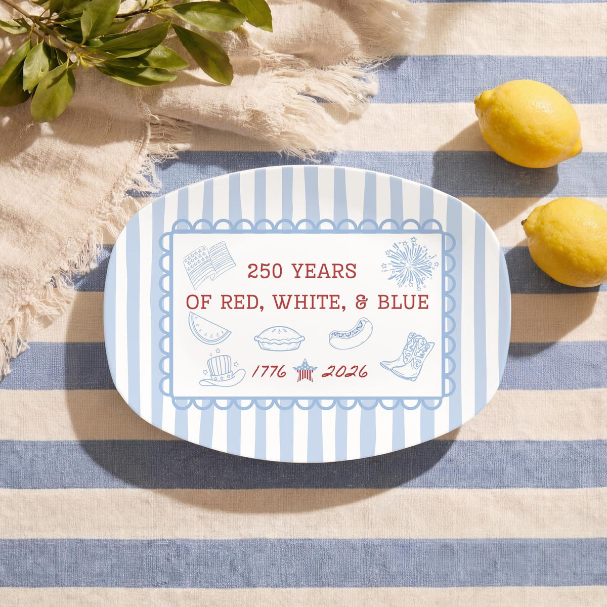 America 250th Anniversary Platter 4th Of July Plate Gift Patriotic Decor Usa 250 Hostess Gift For Fourth Of July Party Kitchen Decor 1782356064271.jpg