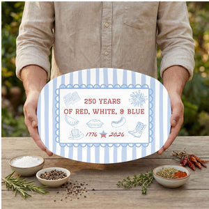 America 250th Anniversary Platter 4th Of July Plate Gift Patriotic Decor Usa 250 Hostess Gift For Fourth Of July Party Kitchen Decor 1782356064290.jpg