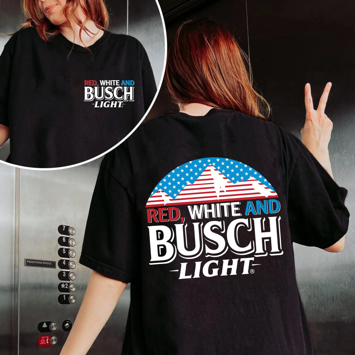 Red White And Busch T-Shirt, Fourth Of July Tee, Funny Dad Beer Graphic 4th Of July Shirt, Patriotic Drinking Shirt, Independence Day Gift 1782358791447.jpg