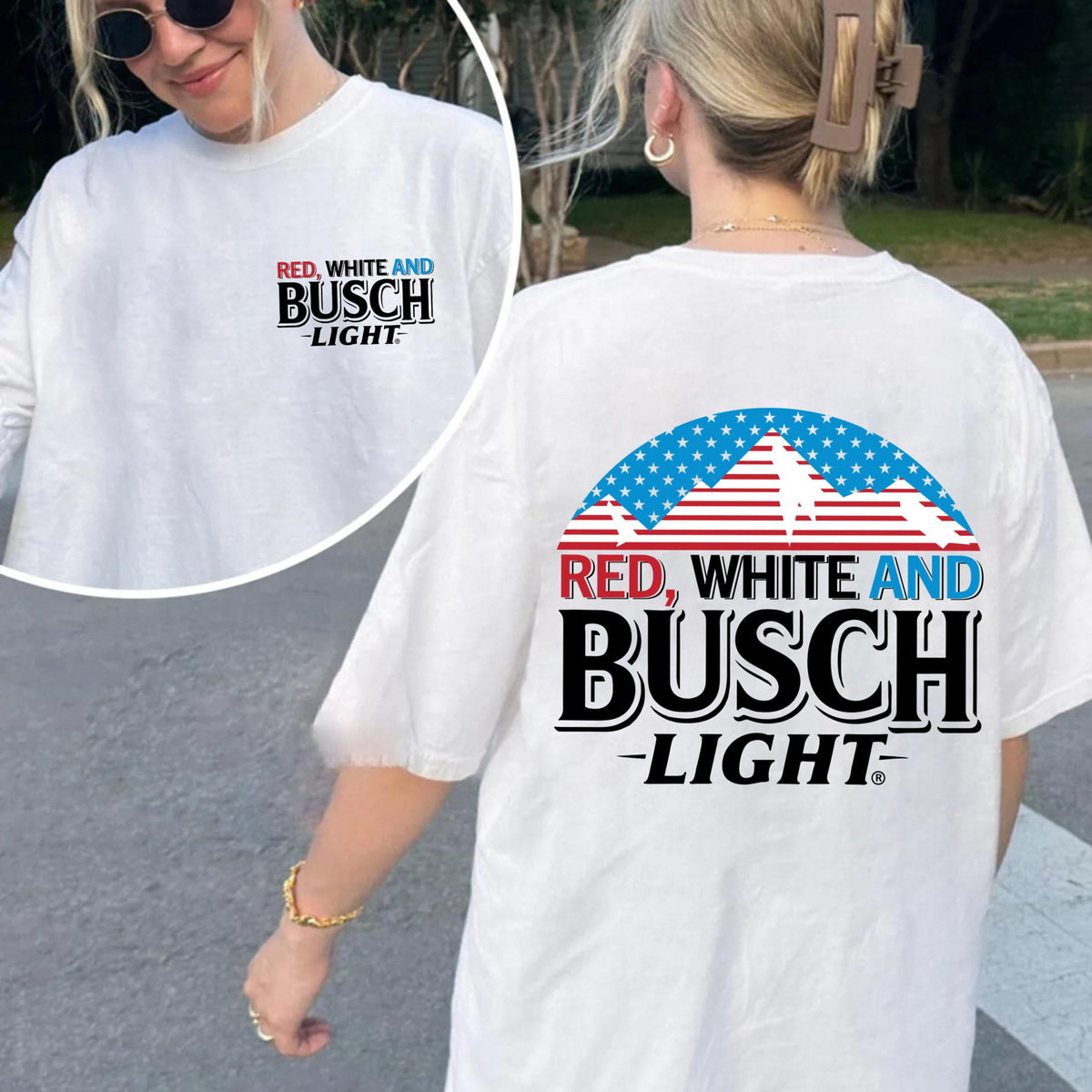 Red White And Busch T-Shirt, Fourth Of July Tee, Funny Dad Beer Graphic 4th Of July Shirt, Patriotic Drinking Shirt, Independence Day Gift 1782358791479.jpg