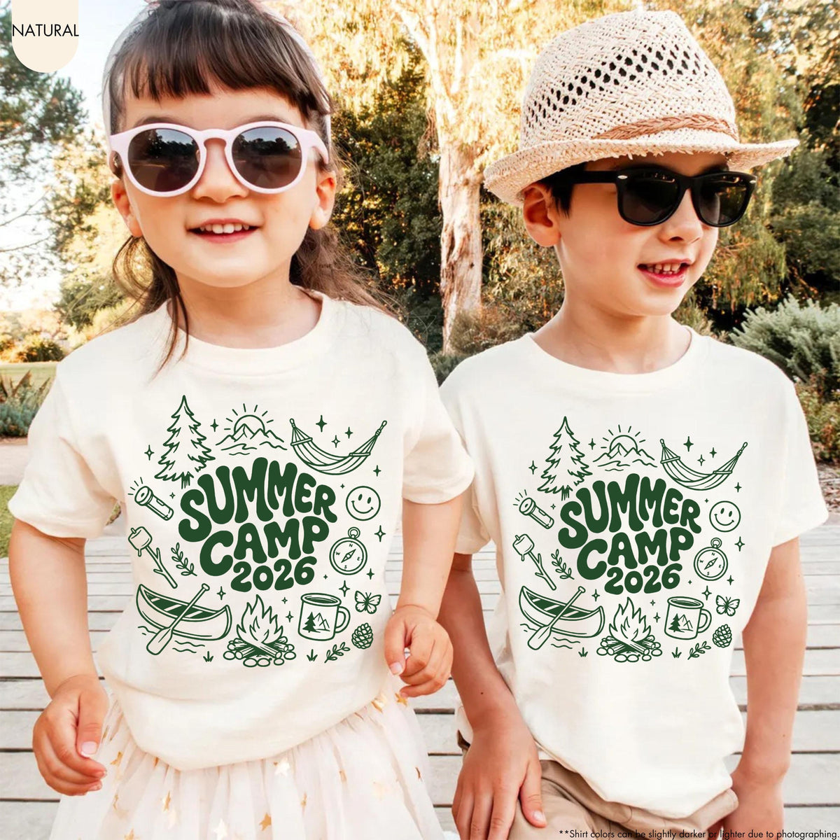 Summer Camp 2026 Shirt Kids Camping T Shirt Matching Siblings Camp Shirt Nature Lover Toddler Gift Adventure Shirt Forest Camp Shirt 1782372274140.jpg