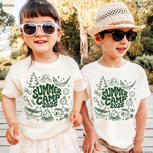 Summer Camp 2026 Shirt Kids Camping T Shirt Matching Siblings Camp Shirt Nature Lover Toddler Gift Adventure Shirt Forest Camp Shirt 1782372274140.jpg
