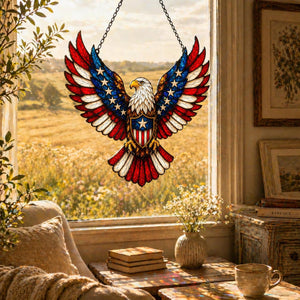 Acrylic Eagle Suncatcher Patriotic American Flag Window Decor Independence Day Hanging Ornament 1782463639184.jpg