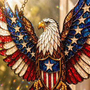 Acrylic Eagle Suncatcher Patriotic American Flag Window Decor Independence Day Hanging Ornament 1782463639217.jpg