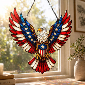 Acrylic Eagle Suncatcher Patriotic American Flag Window Decor Independence Day Hanging Ornament 1782463639821.jpg
