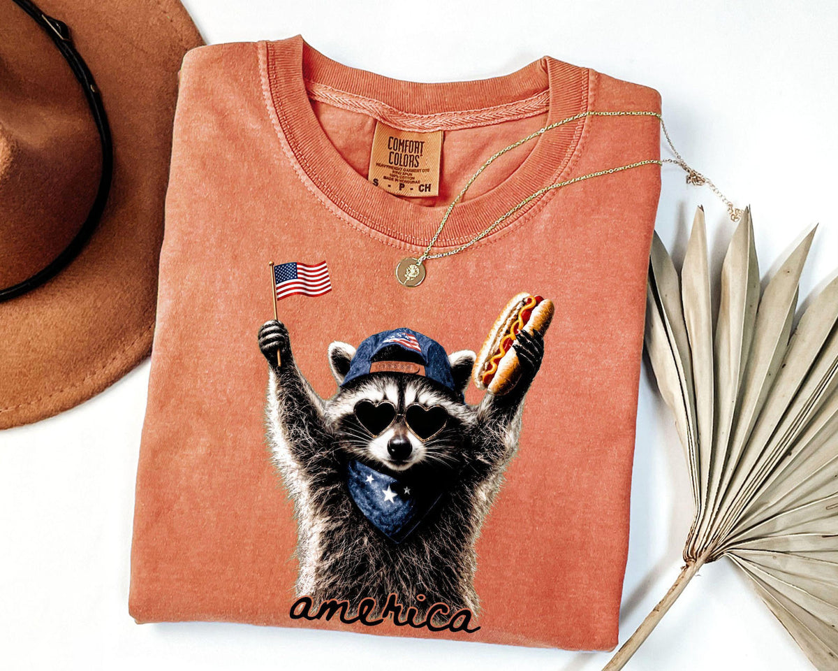 Comfort Colors Feral Raccoon Shirt Patriotic Usa Tee Funny Independence Day Apparel 1782466593443.jpg