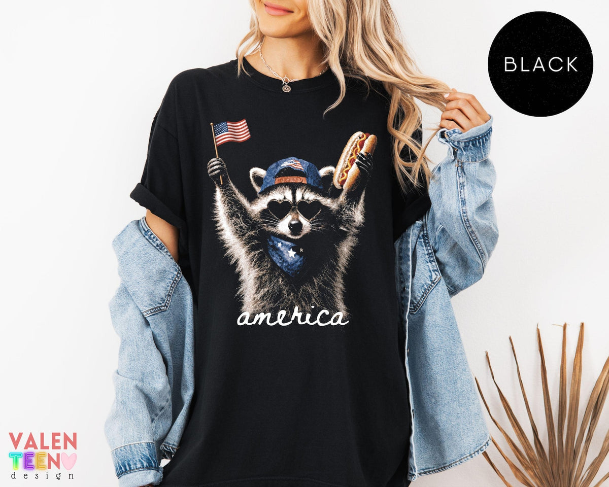 Comfort Colors Feral Raccoon Shirt Patriotic Usa Tee Funny Independence Day Apparel 1782466593521.jpg