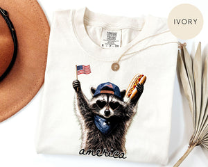 Comfort Colors Feral Raccoon Shirt Patriotic Usa Tee Funny Independence Day Apparel 1782466608221.jpg
