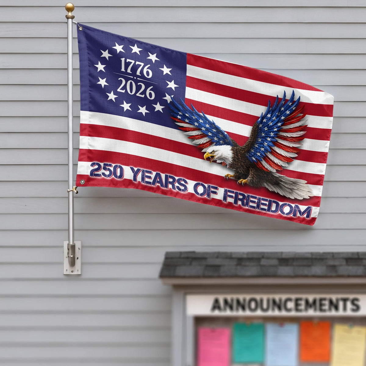 250 Years Of Freedom Flag 1776 2026 Eagle Betsy Ross Grommet Flag 4th July 250th Anniversary Gift Usa Flag United States Patriotic Flag 1782528467897.jpg