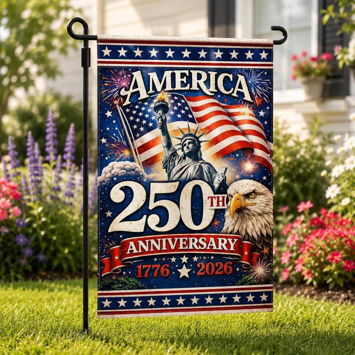 250th Anniversary American Garden Flag 1776 2026 Patriotic Usa Flag Double Sided July 4th Memorial Day Outdoor Decor Banner 1782531164877.jpg
