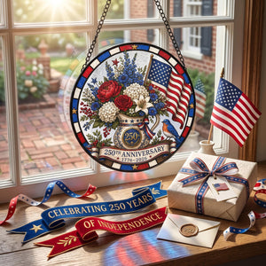 Usa 250th Anniversary Suncatcher Independence Day Stained Glass American Flag Floral Window Hanging 4th Of July Decor Patriotic Gift 1782531631421.jpg