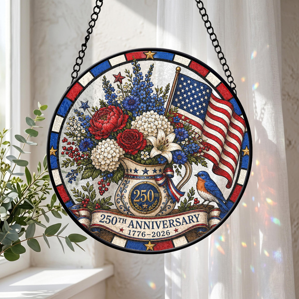 Usa 250th Anniversary Suncatcher Independence Day Stained Glass American Flag Floral Window Hanging 4th Of July Decor Patriotic Gift 1782531632004.jpg