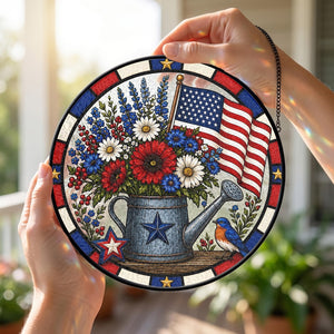 Usa 250th Anniversary Suncatcher Independence Day Stained Glass American Flag Floral Window Hanging 4th Of July Decor Patriotic Gift 1782531884586.jpg