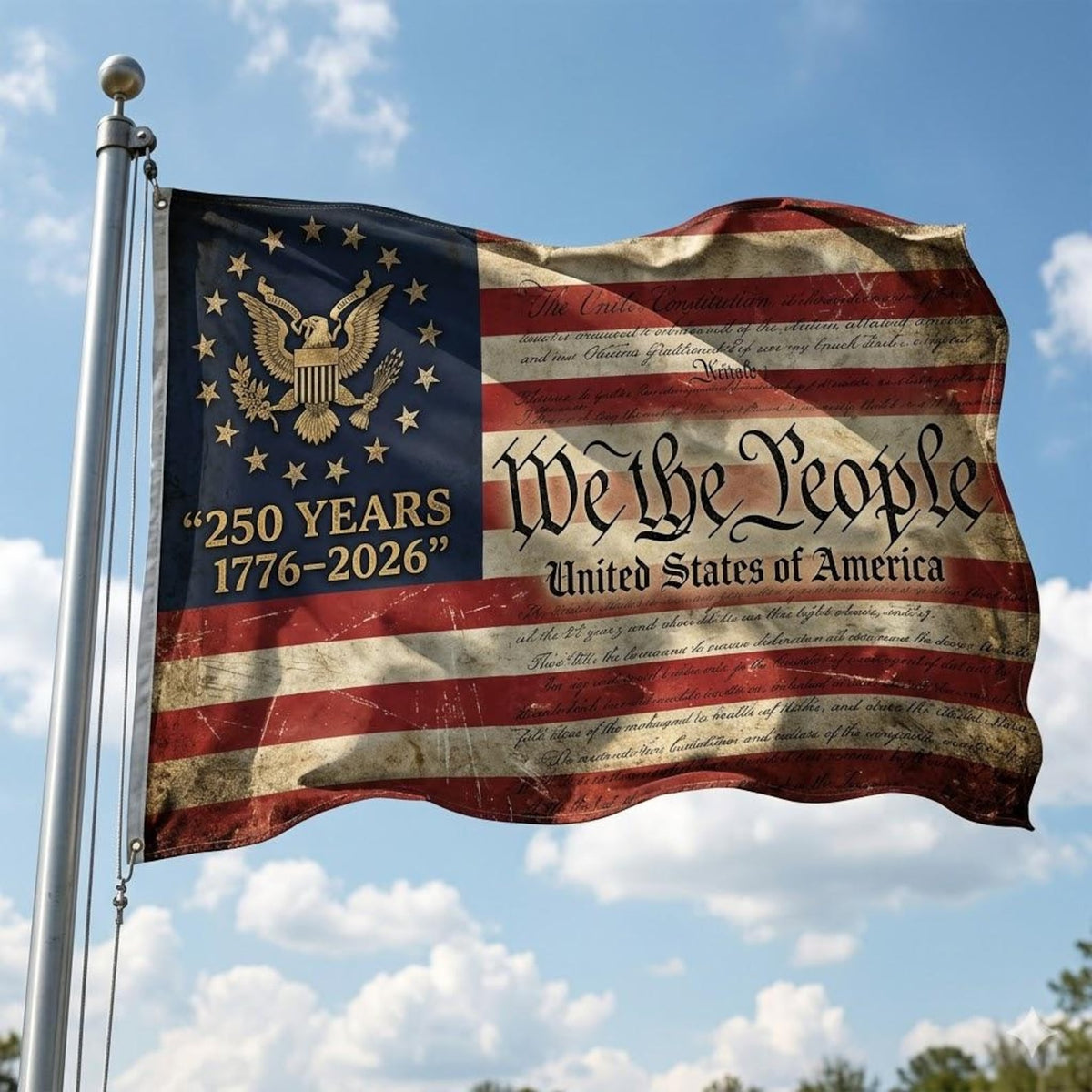 We The People 250th Anniversary Flag 250 Years Of Freedom Flag Fourth Of July Gift Celebration 1776 2026 Usa Independence Day Decor 1782531960884.jpg