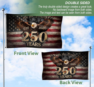 250 Anniversary Usa Flag  Front And Back Print American 250th Anniversary Patriotic Design 1776 2026 Commemorative Flag Eagle  Liberty Flag Decor 1782535801705.jpg