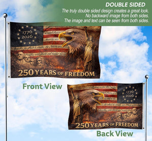 250 Years Of Freedom Flag  250th Anniversary Banner 250 Anniversary Usa Flag With Brass Grommets American Flags With Eagle Front  Back Printed Patriotic Flags Decor House 1782535980636.jpg