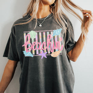 Comfort Colors Beachin Shirt   Beach Vibes Shirt   Boho Summer Tee   Beach Coastal Trending Stripes Cute Summer Graphic T Shirt 1782876078787.jpg