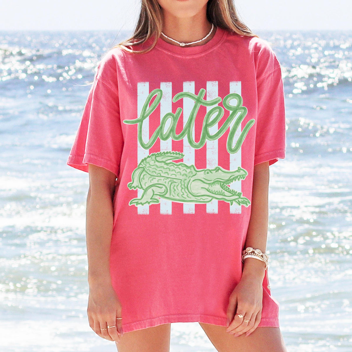 Comfort Colors Later Gator Shirt   See You Later Alligator Tshirt   Trendy Vacation T Shirt   Crocodile Graphic Funny Quote Beach Summer Tee 1782877668989.jpg