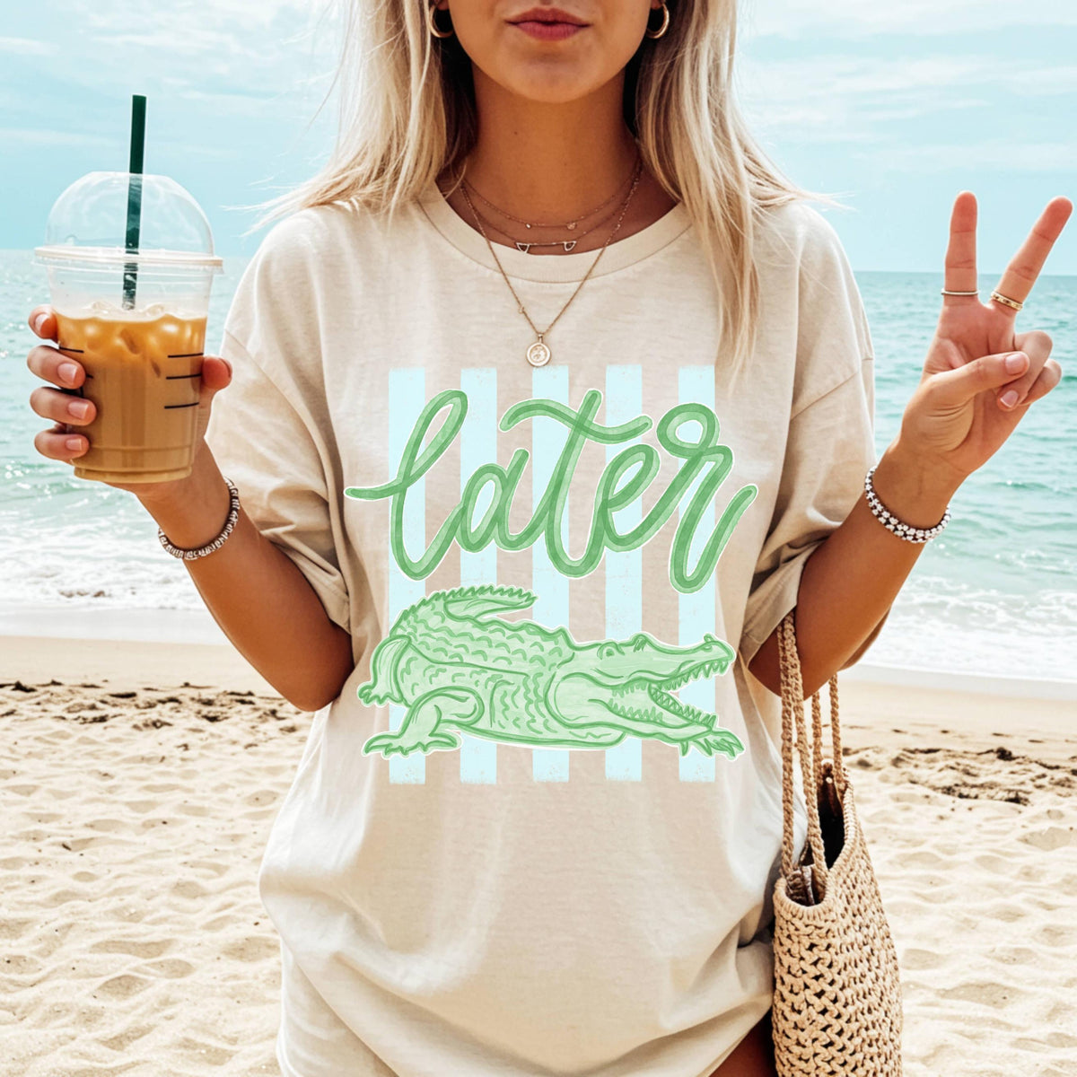 Comfort Colors Later Gator Shirt   See You Later Alligator Tshirt   Trendy Vacation T Shirt   Crocodile Graphic Funny Quote Beach Summer Tee 1782877669358.jpg