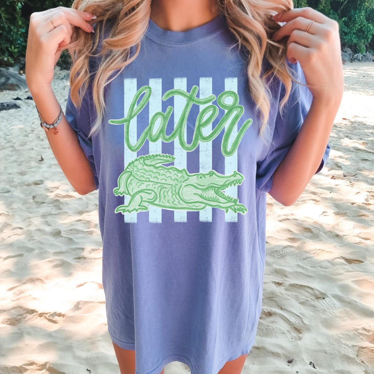 Comfort Colors Later Gator Shirt   See You Later Alligator Tshirt   Trendy Vacation T Shirt   Crocodile Graphic Funny Quote Beach Summer Tee 1782877669700.jpg