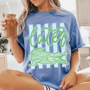 Comfort Colors Later Gator Shirt   See You Later Alligator Tshirt   Trendy Vacation T Shirt   Crocodile Graphic Funny Quote Beach Summer Tee 1782877669899.jpg