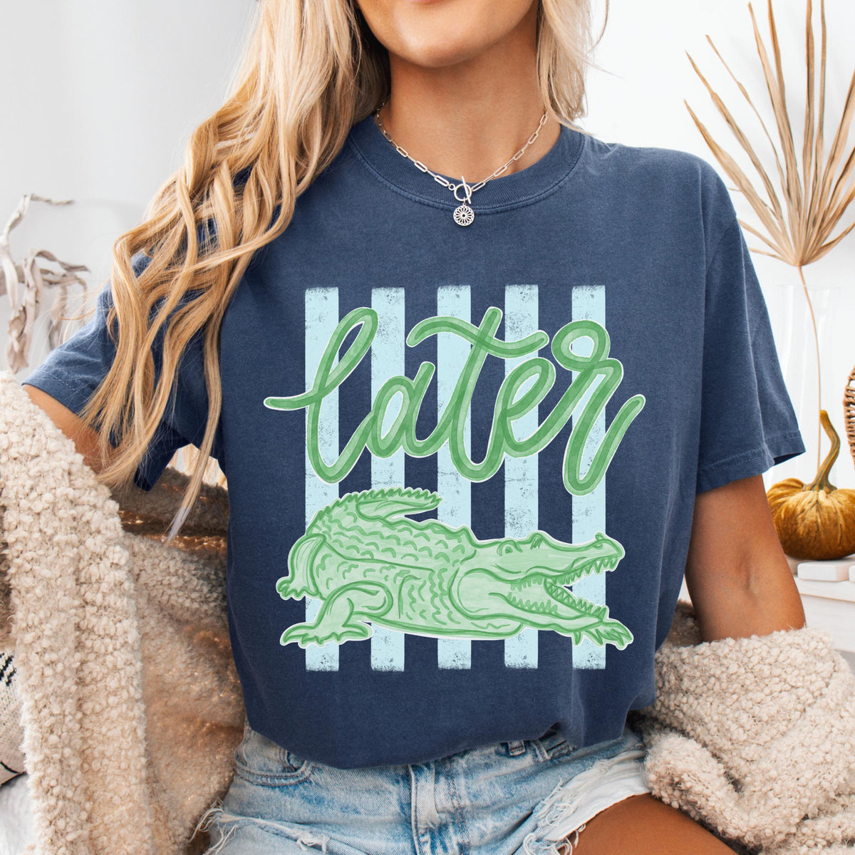 Comfort Colors Later Gator Shirt   See You Later Alligator Tshirt   Trendy Vacation T Shirt   Crocodile Graphic Funny Quote Beach Summer Tee 1782877670026.jpg