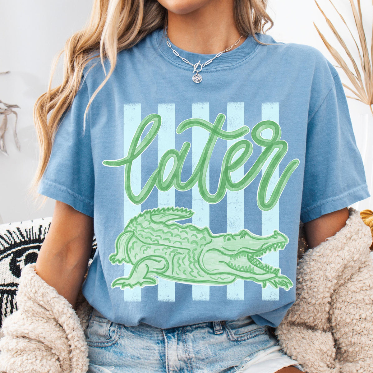 Comfort Colors Later Gator Shirt   See You Later Alligator Tshirt   Trendy Vacation T Shirt   Crocodile Graphic Funny Quote Beach Summer Tee 1782877670129.jpg