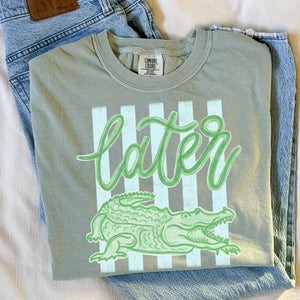 Comfort Colors Later Gator Shirt   See You Later Alligator Tshirt   Trendy Vacation T Shirt   Crocodile Graphic Funny Quote Beach Summer Tee 1782877670302.jpg