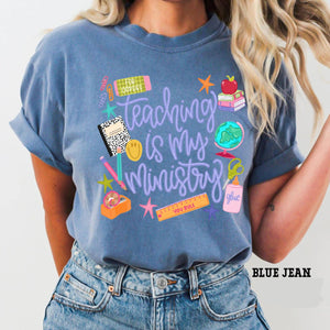 Comfort Colors Teaching Is My Ministry T Shirt Teacher Graduation Shirt Christian Teacher Gift Teacher School Teereligious Teacher Gift 1782879174016.jpg