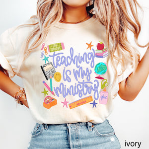 Comfort Colors Teaching Is My Ministry T Shirt Teacher Graduation Shirt Christian Teacher Gift Teacher School Teereligious Teacher Gift 1782879175242.jpg