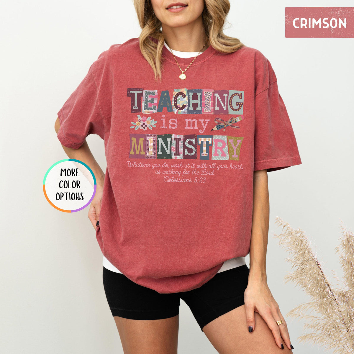 Comfort Colors Teaching Is My Ministry Shirt Christian Teacher Gift Teacher School Shirt Faith Teacher Gift Scriptural Shirt Teaching 1782879830111.jpg