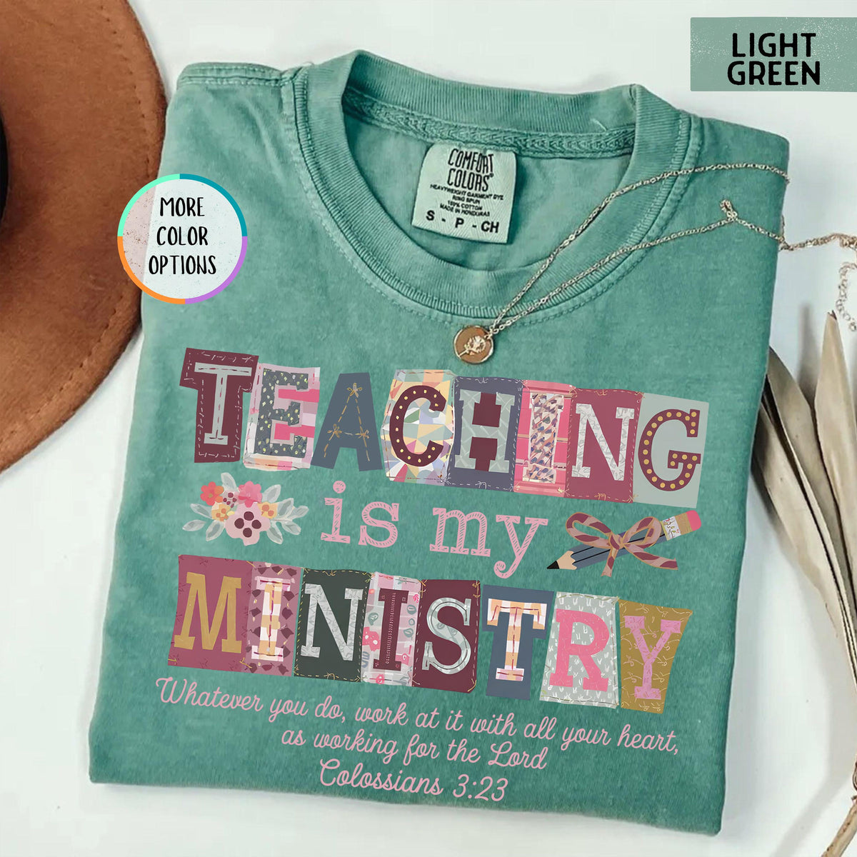 Comfort Colors Teaching Is My Ministry Shirt Christian Teacher Gift Teacher School Shirt Faith Teacher Gift Scriptural Shirt Teaching 1782879830135.jpg