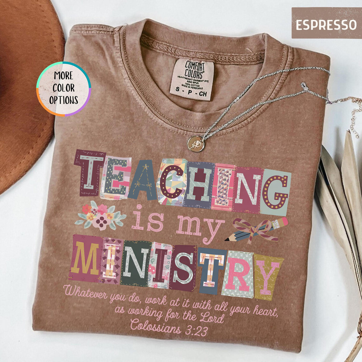 Comfort Colors Teaching Is My Ministry Shirt Christian Teacher Gift Teacher School Shirt Faith Teacher Gift Scriptural Shirt Teaching 1782879830181.jpg