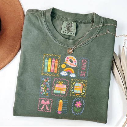 Comfort Colors Teacher Life Shirt Cute Be Kind Shirt Back To School Shirt Team Elementary School Teacher Shirt School Supply Shirt 1782880886890.png