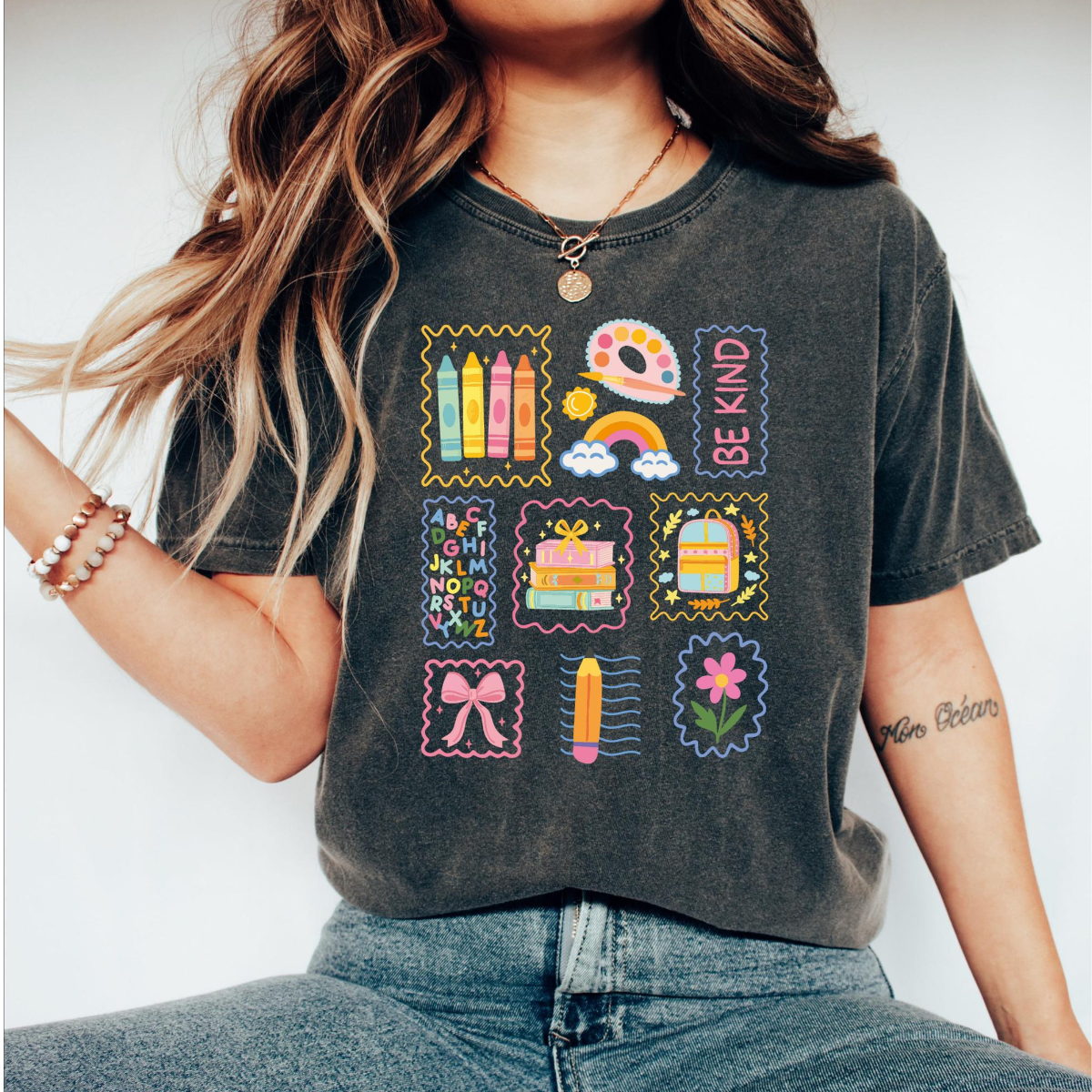 Comfort Colors Teacher Life Shirt Cute Be Kind Shirt Back To School Shirt Team Elementary School Teacher Shirt School Supply Shirt 1782880887015.png