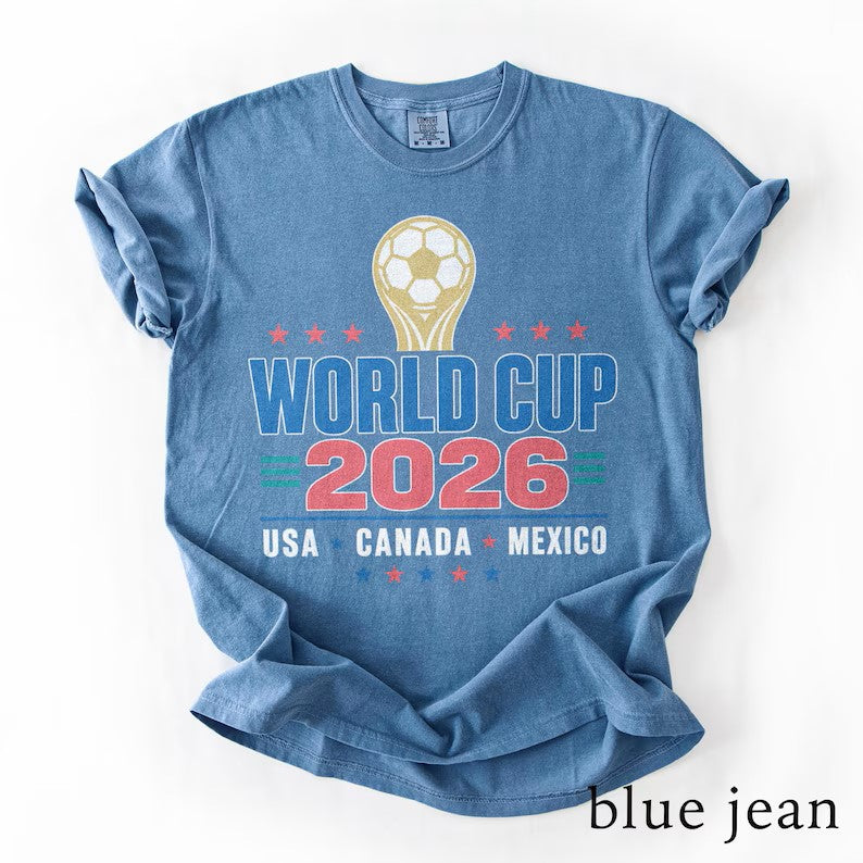 World Cup 2026 Trophy Soccer Tee Usa Canada Mexico Football Fan Shirt International Sports Graphic Top 1782890545273.jpg