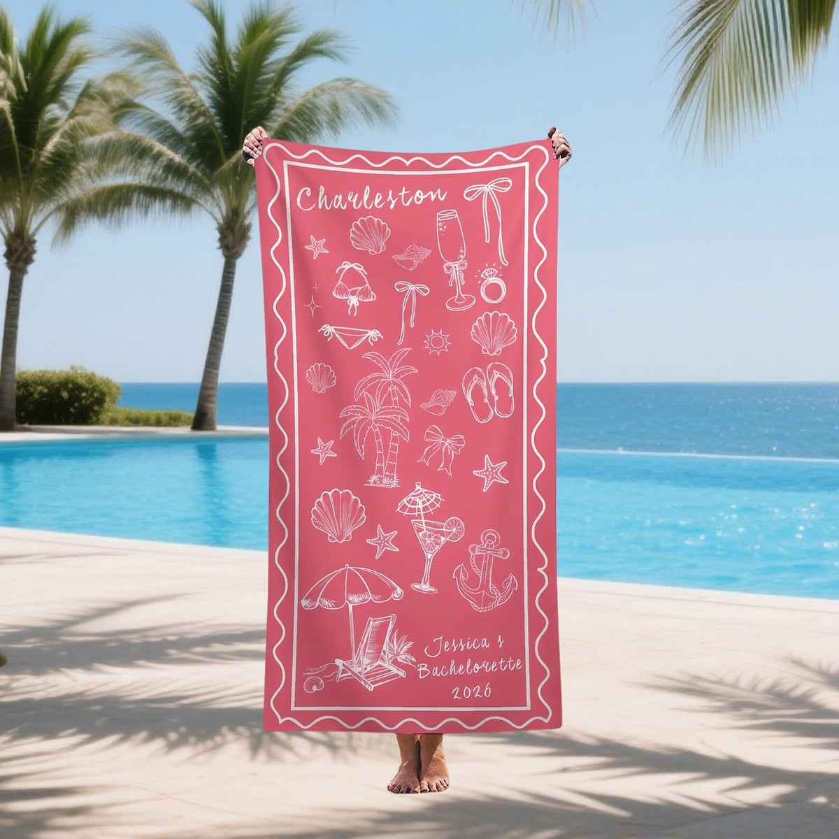 Bachelorette Party Pool Towelfriends Beach Trip Gift Vacation Towelsbachelorette Trip Giftbeach Towelsbride Beach Towels 1782894998932.jpg