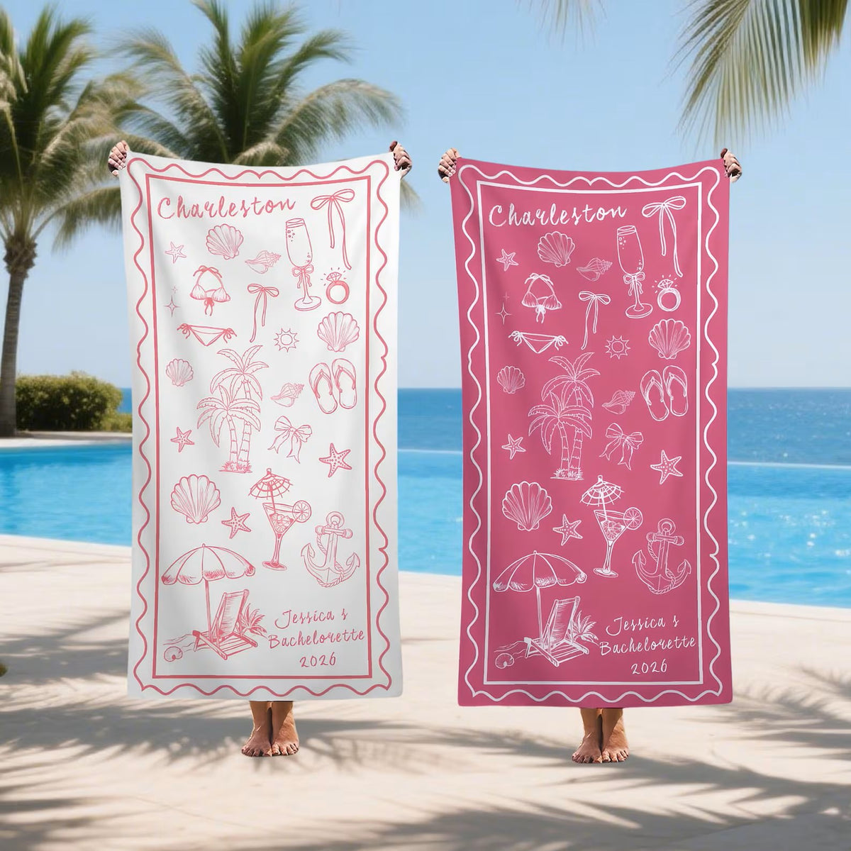Bachelorette Party Pool Towelfriends Beach Trip Gift Vacation Towelsbachelorette Trip Giftbeach Towelsbride Beach Towels 1782894999243.jpg