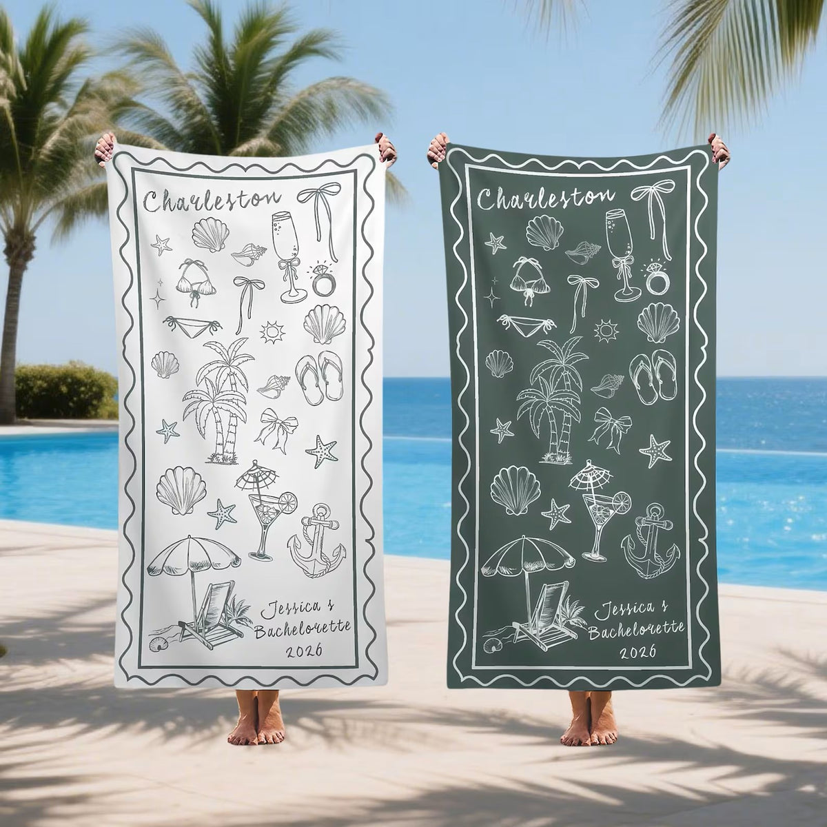Bachelorette Party Pool Towelfriends Beach Trip Gift Vacation Towelsbachelorette Trip Giftbeach Towelsbride Beach Towels 1782894999463.jpg