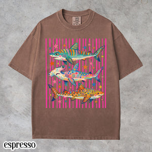 Comfort Colors Shark Shirt Aesthetic Tropical Ocean Graphic Tee Bright Marine Life Coastal Tshirt Summer Beach Shark Week Lover T Shirt 1782959806231.jpg