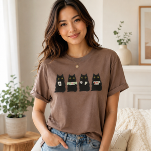 Mahjong Black Cat Shirt Funny Board Game Tshirt Game Night Gift For Her Women Mah Jongg Gift Comfort Colors Mahj Club Tee 1782981929797.png