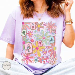 Floral Mahjong Shirt Boho Spring Tile Tee Hidden Crack Dot Bam Shirt Daisy Mahjong Tee Mahjong Ladies Gift Girls Game Night Shirt 1783046587317.png