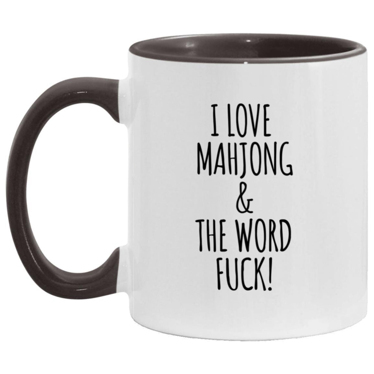 Funny Mahjong Mug I Love Mahjong  The Word F Cup Mahjong Coffee Mug With Optional Matching Coaster 1783048419161.jpg