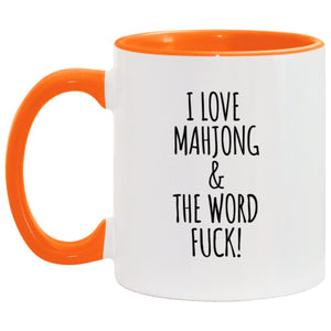 Funny Mahjong Mug I Love Mahjong  The Word F Cup Mahjong Coffee Mug With Optional Matching Coaster 1783048419383.jpg